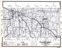 Eau Claire County, Wisconsin State Atlas 1956 Highway Maps